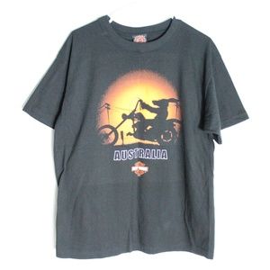 Harley Heaven Australia Kangaroo Biking Tee Large
